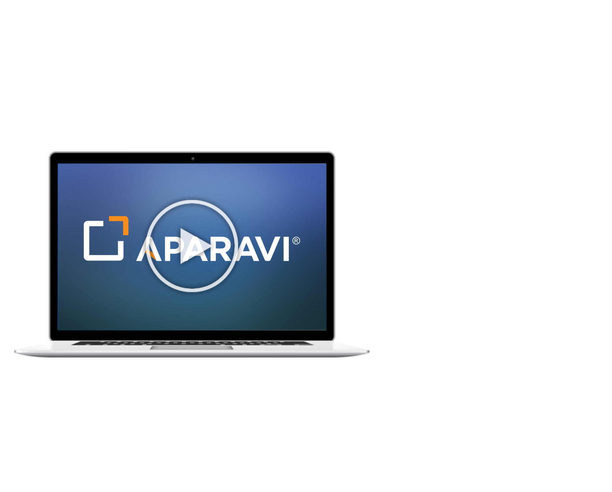 Monitor mit APARAVI Logo